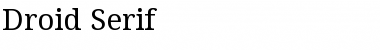 Download Droid Serif Regular Font Title Preview