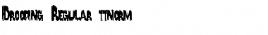 Download Drooping Regular Font Title Preview