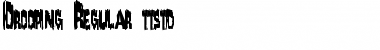 Download Drooping Regular Font Title Preview