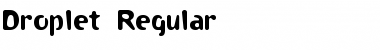 Download Droplet Regular Font Title Preview