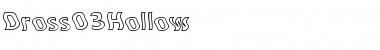 Download Dross03Hollow Regular Font Title Preview