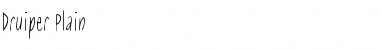 Download Druiper Plain Font Title Preview