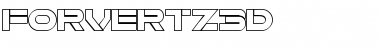 Download Forvertz 3D Regular Font Title Preview