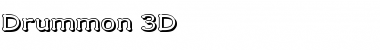 Download Drummon 3D Regular Font Title Preview