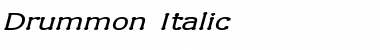 Download Drummon Italic Font Title Preview