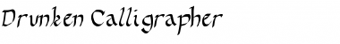 Download Drunken Calligrapher Regular Font Title Preview