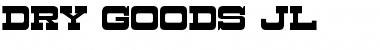 Download Dry Goods JL Regular Font Title Preview