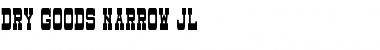 Download Dry Goods Narrow JL Regular Font Title Preview