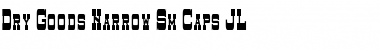 Download Dry Goods Narrow Sm. Caps JL Regular Font Title Preview