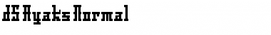 Download DS Ayaks Normal Font Title Preview