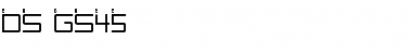 Download DS GS45 Regular Font Title Preview