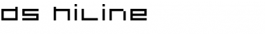 Download DS Hiline Regular Font Title Preview