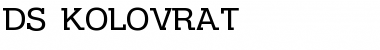 Download DS Kolovrat Regular Font Title Preview