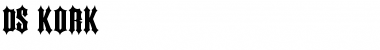 Download DS Kork Regular Font Title Preview