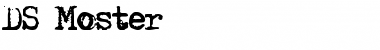 Download DS Moster Regular Font Title Preview