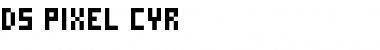 Download DS Pixel Cyr Regular Font Title Preview