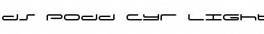Download DS Podd Cyr Light Font Title Preview
