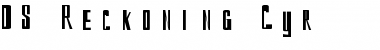 Download DS Reckoning Cyr Regular Font Title Preview