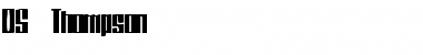 Download DS Thompson Regular Font Title Preview