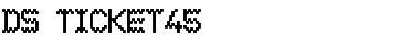 Download DS Ticket45 Regular Font Title Preview