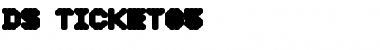 Download DS Ticket85 Regular Font Title Preview