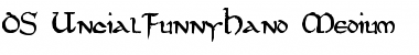 Download DS UncialFunnyHand Medium Font Title Preview