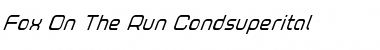 Download Fox on the Run Condensed Super-Italic Condensed Italic Font Title Preview