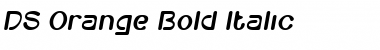 Download DS-Orange Bold Italic Font