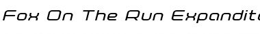 Download Fox on the Run Expanded Italic Expanded Italic Font Title Preview