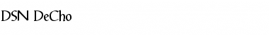 Download DSN DeCho Regular Font Title Preview