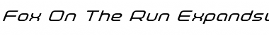 Download Fox on the Run Expanded Super-Italic Expanded Italic Font Title Preview