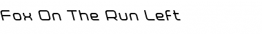 Download Fox on the Run Leftalic Italic Font Title Preview