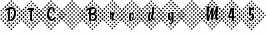 Download DTC Brody M45 Regular Font Title Preview