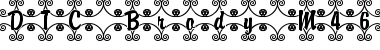 Download DTC Brody M46 Regular Font Title Preview