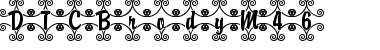 Download DTCBrodyM46  Font Title Preview