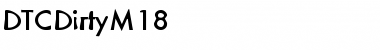 Download DTCDirtyM18 Regular Font Title Preview