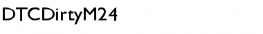 Download DTCDirtyM24 Regular Font Title Preview