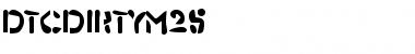 Download DTCDirtyM25 Regular Font Title Preview