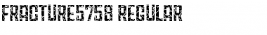 Download Fracture5758 Regular Font Title Preview