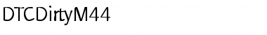 Download DTCDirtyM44 Regular Font Title Preview