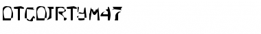 Download DTCDirtyM47 Regular Font Title Preview
