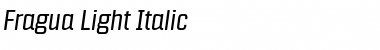 Download Fragua Light Italic Font Title Preview