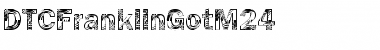 Download DTCFranklinGotM24 Regular Font Title Preview