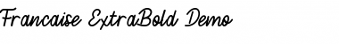 Download Francais ExtraBold demo ExtraBold Font Title Preview