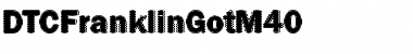 Download DTCFranklinGotM40 Regular Font Title Preview