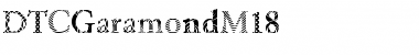 Download DTCGaramondM18 Regular Font Title Preview