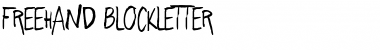 Download Freehand Blockletter Regular Font Title Preview
