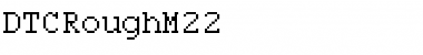 Download DTCRoughM22 Regular Font Title Preview