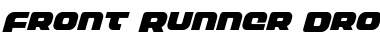 Download Front Runner Drop Case Italic Italic Font Title Preview