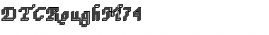 Download DTCRoughM74 Regular Font Title Preview